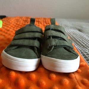 Boys green fall shoes